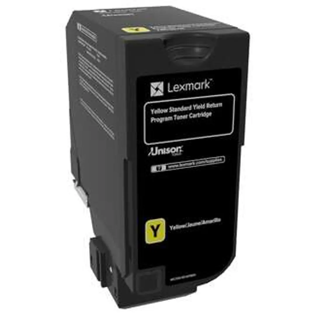 Lexmark CS720/CS725/CX725 Amarillo Cartucho de Toner Original - 74C2SY0 1