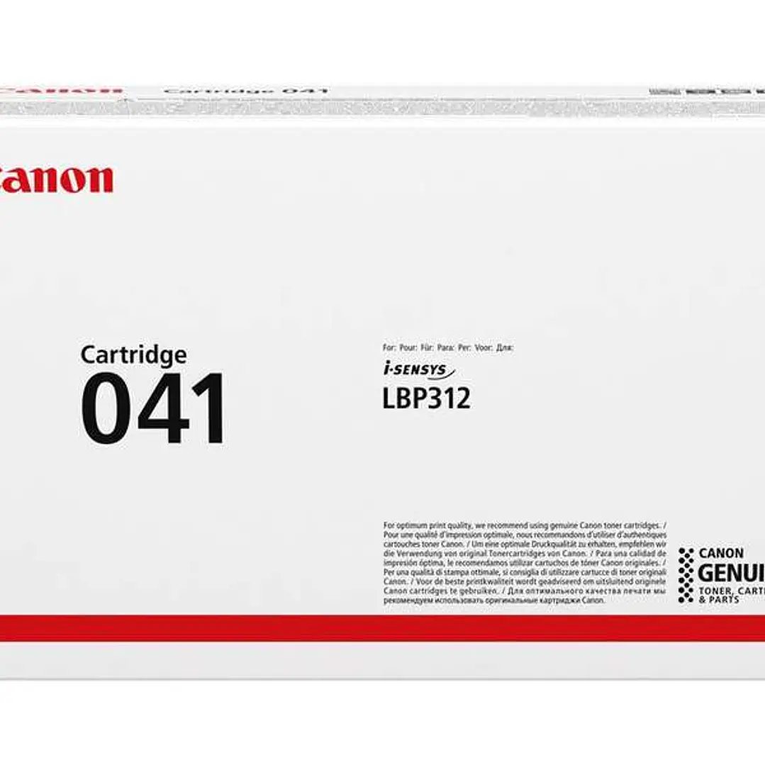 Canon 041 Negro Cartucho de Toner Original - 0452C002 1