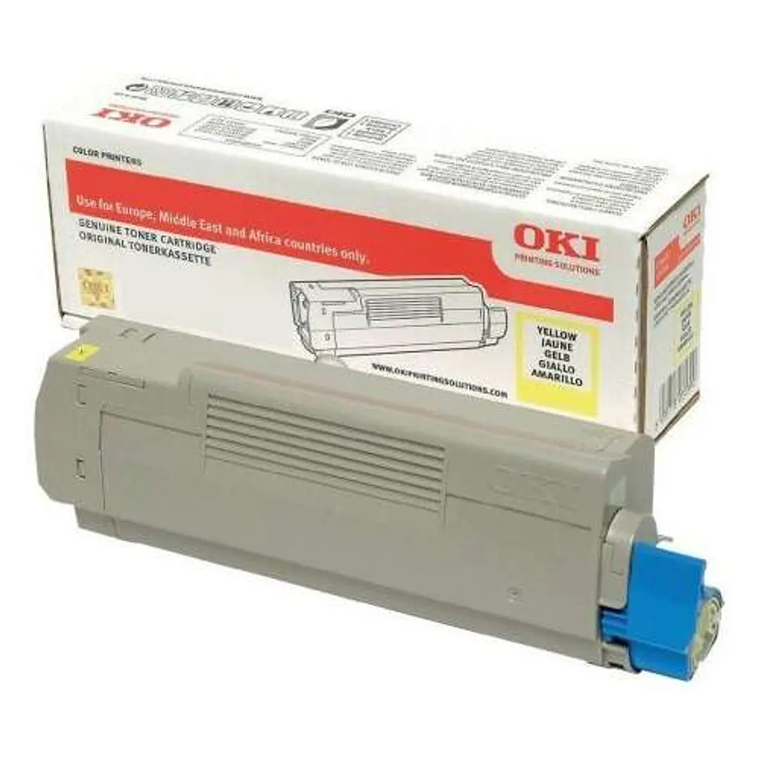 OKI C712 Amarillo Cartucho de Toner Original - 46507613 1