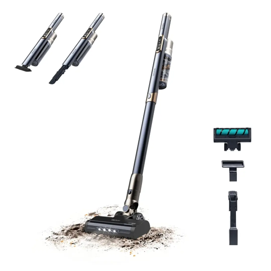 Cecotec Scoba 3000 Aspirador de Escoba Vertical - 210W - Autonomia 40min - Succion 20kPa - Incluye Accesorios - Ultraligero - Modos Eco y Turbo - Colo 1