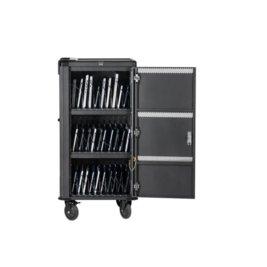Ewent EW1702 Armario de Carga - 30 Dispositivos - Sistema de Carga Inteligente - USB-C PD 65W -  Color Negro 1
