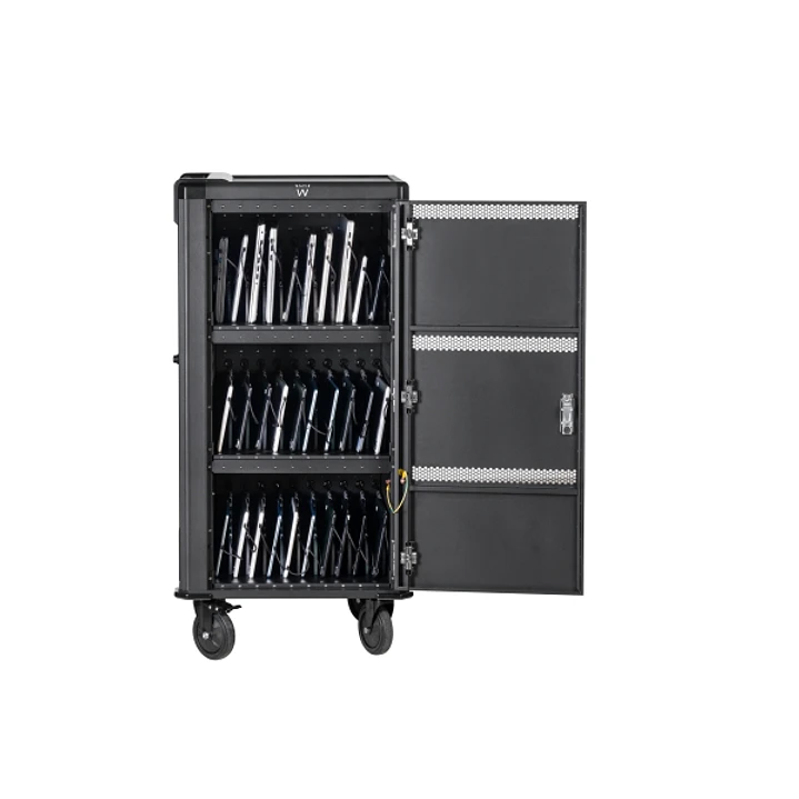 Ewent EW1702 Armario de Carga - 30 Dispositivos - Sistema de Carga Inteligente - USB-C PD 65W -  Color Negro 1