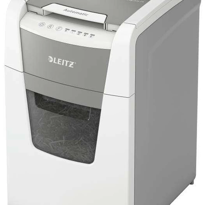 Leitz IQ 150 Autofeed P5 Destructora de Papel Automatica Micro Corte P-5 - Autoalimentacion 150 Hojas, Manual 6 Hojas - Papelera de 44L - Color Blanco 1