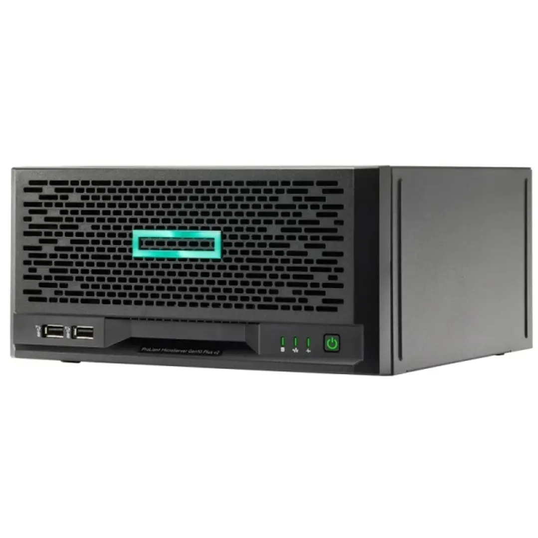 HPE ProLiant MicroServer Gen10 Plus V2 Servidor Intel Xeon E-2314 - 32GB - 2TB SSD - DisplayPort y VGA - USB-A 3.2 Gen1 y Gen2 1