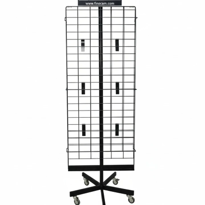 Finocam Expositor Vacio de Pie Metalico para Calendarios - 5 ruedas - Giratorio - Color Surtidos 1