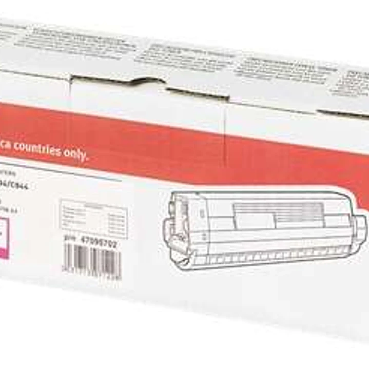 OKI C824/C834/C844 Magenta Cartucho de Toner Original - 47095702 1