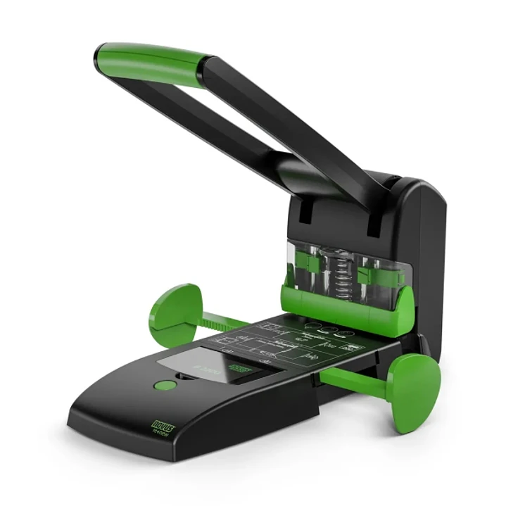 Novus B 2200 re+new Perforadora para Gruesos - Fabricado con Plastico Reciclado - Hasta 200 Hojas - Perforacion de 2 o 4 Agujeros 1