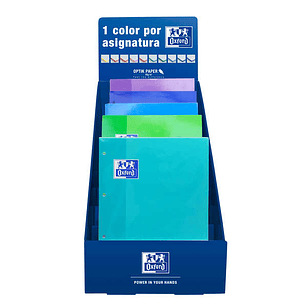 Oxford School Recambio Color1 - Encolado 5x5 - Colores Frios - Ideal para Estudiantes