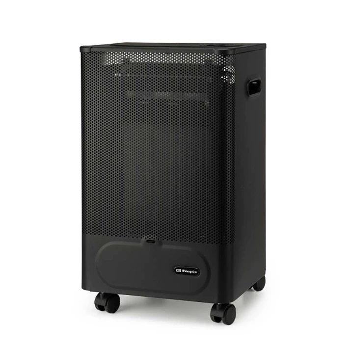 Orbegozo HBF 50 Estufa a Gas Compacta de Llama Azul - Potencia Calorifica de 2000W - Triple Sistema de Seguridad - Clase Energetica B - Ruedas y Asas  1