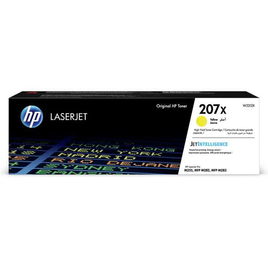 HP W2212X Amarillo Cartucho de Toner Original - 207X 1