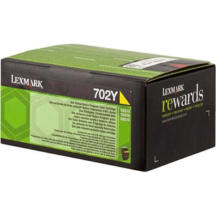 Lexmark CS310/CS410/CS510 Amarillo Cartucho de Toner Original - 70C20Y0/70C20YE/702Y