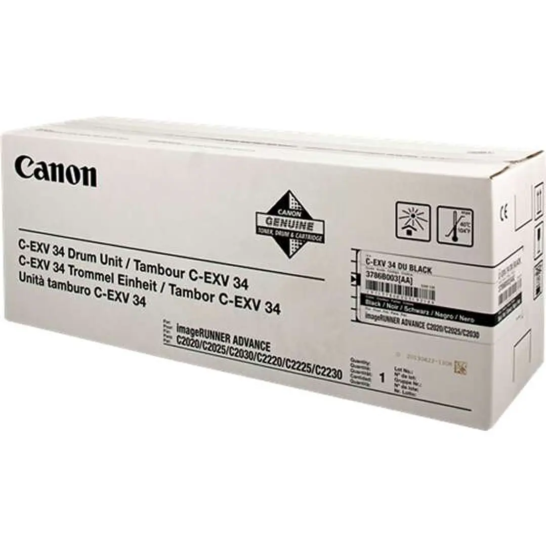 Canon CEXV34 Negro Tambor de Imagen Original - 3786B003 (Drum) 1