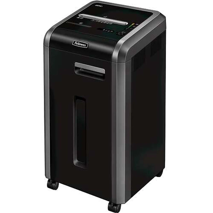 Fellowes 225Ci Destructora de Papel Manual Corte en Particulas P-4 - Destruye hasta 24 Hojas - Capacidad de la Papelera 60L - Color Negro 1