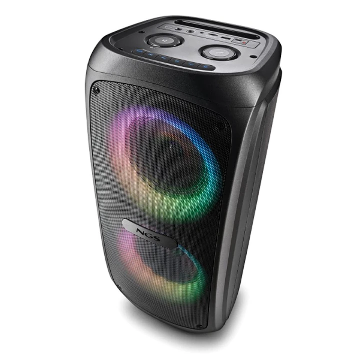 NGS Wild Temper Altavoz Portatil 200W TWS Bluetooth 5.3 - Iluminacion LED RGB - USB, Aux In y Doble Entrada de Microfono - Autonomia hasta 5h - Color  1