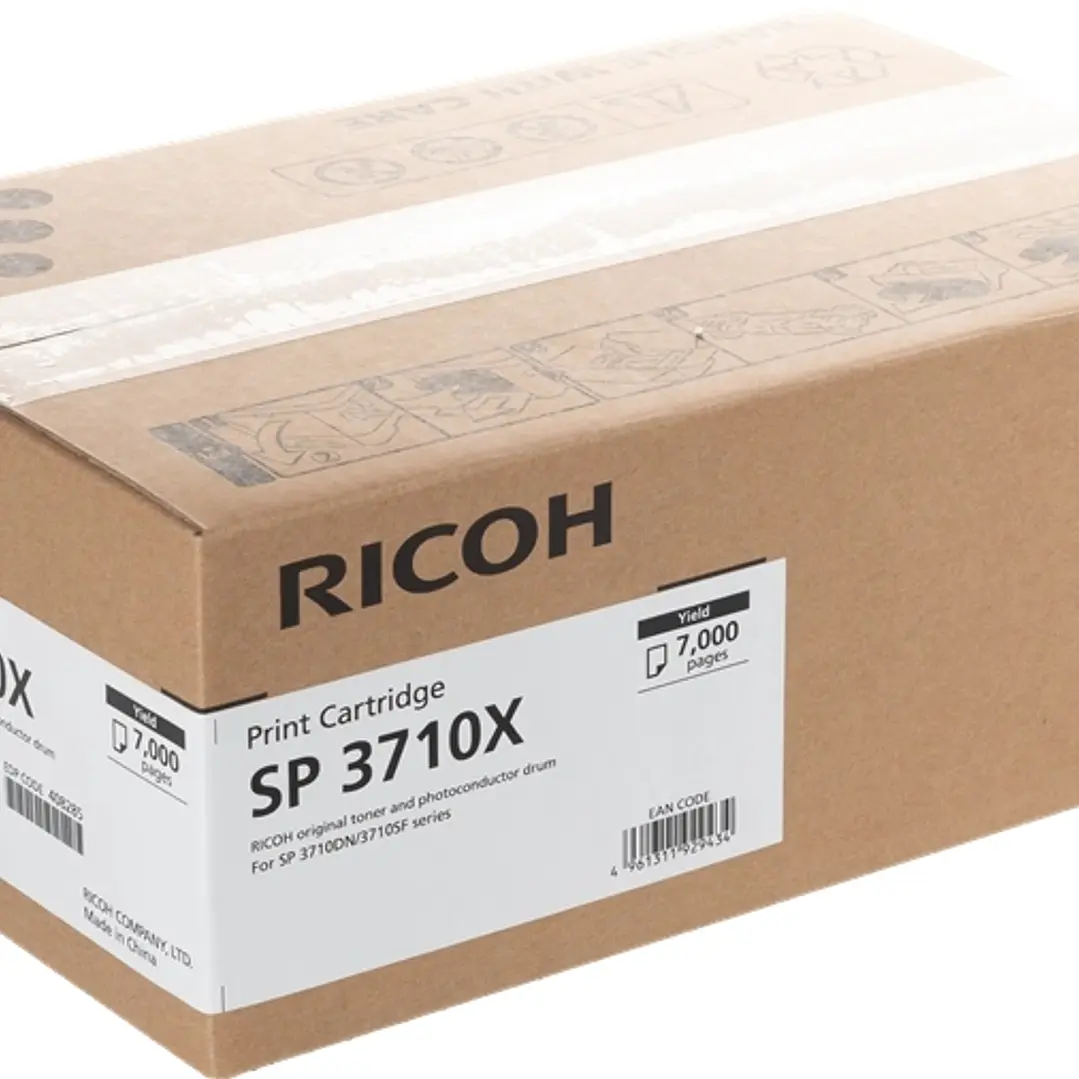 Ricoh Aficio SP3710 Negro Cartucho de Toner Original - 408284/408285 1
