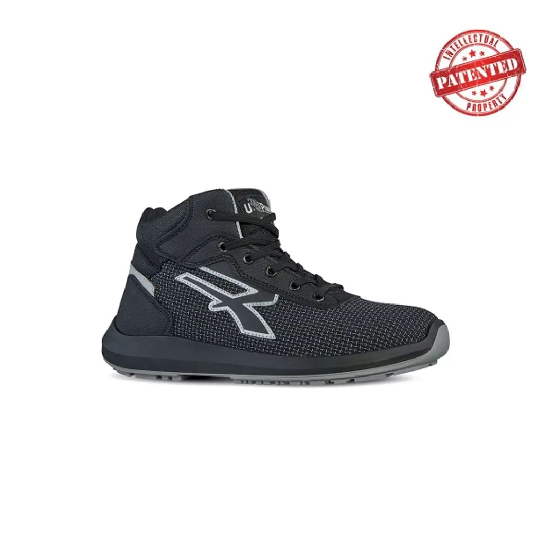 Upower Velar S ESD Calzado de Seguridad - Talla 43 - Puntera AirToe Aluminium, Antipinchazos, Resistente a la Abrasion, Alta Transpirabilidad, Suela P 1