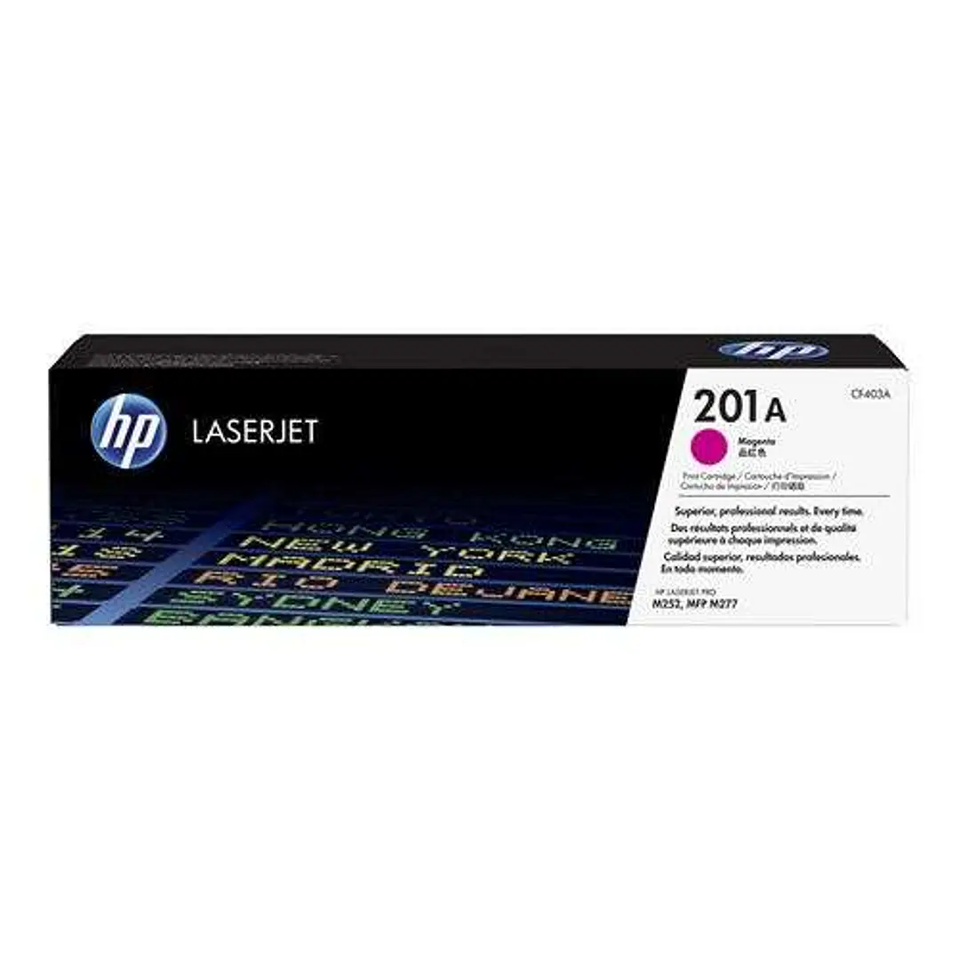 HP CF403A Magenta Cartucho de Toner Original - 201A 1