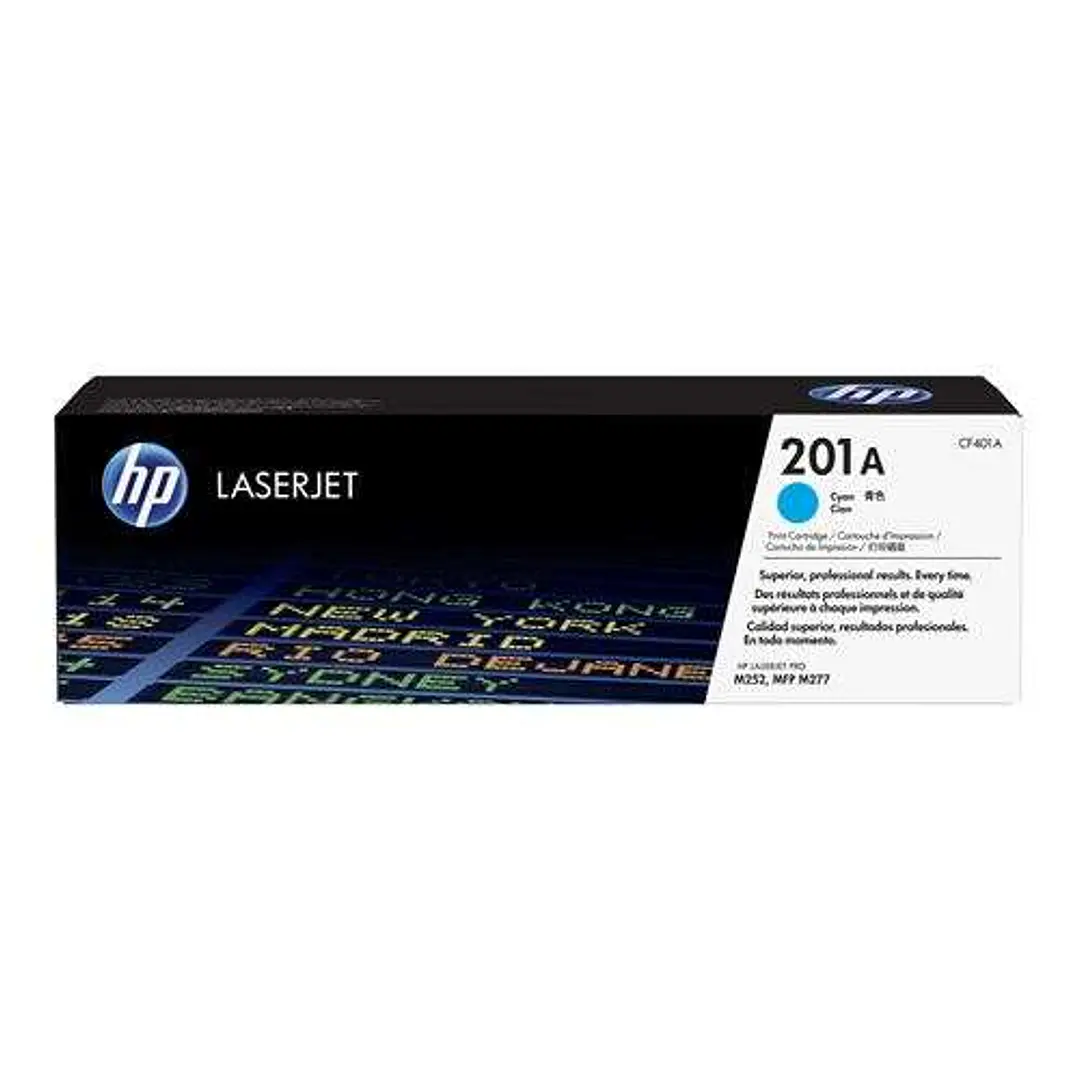 HP CF401A Cyan Cartucho de Toner Original - 201A 1