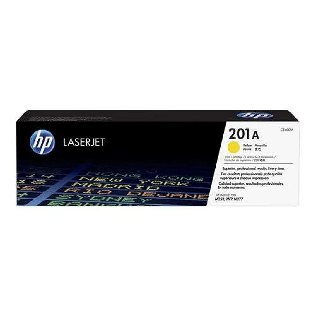 HP CF402A Amarillo Cartucho de Toner Original - 201A 1
