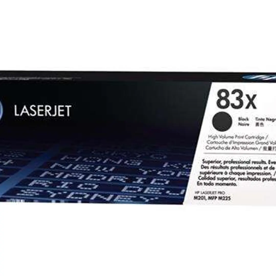 HP CF283X Negro Cartucho de Toner Original - 83X 1