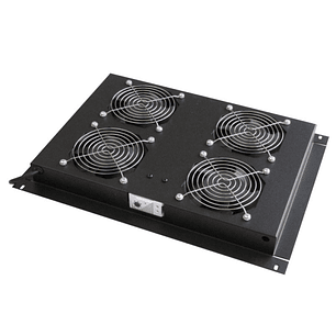 WP Termostato para Armarios de la Serie RSA con 4 Ventiladores - 475x55x550mm - Color Negro
