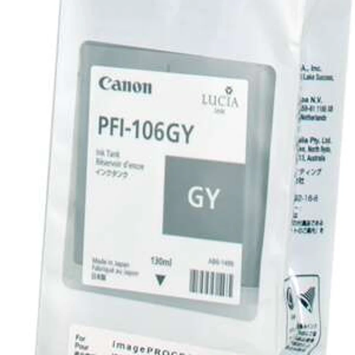 Canon PFI106 Gris Cartucho de Tinta Original - PFI106GY/6630B001 1