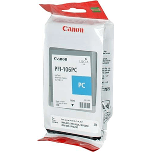Canon PFI106 Cyan Photo Cartucho de Tinta Original - PFI106PC/6625B001