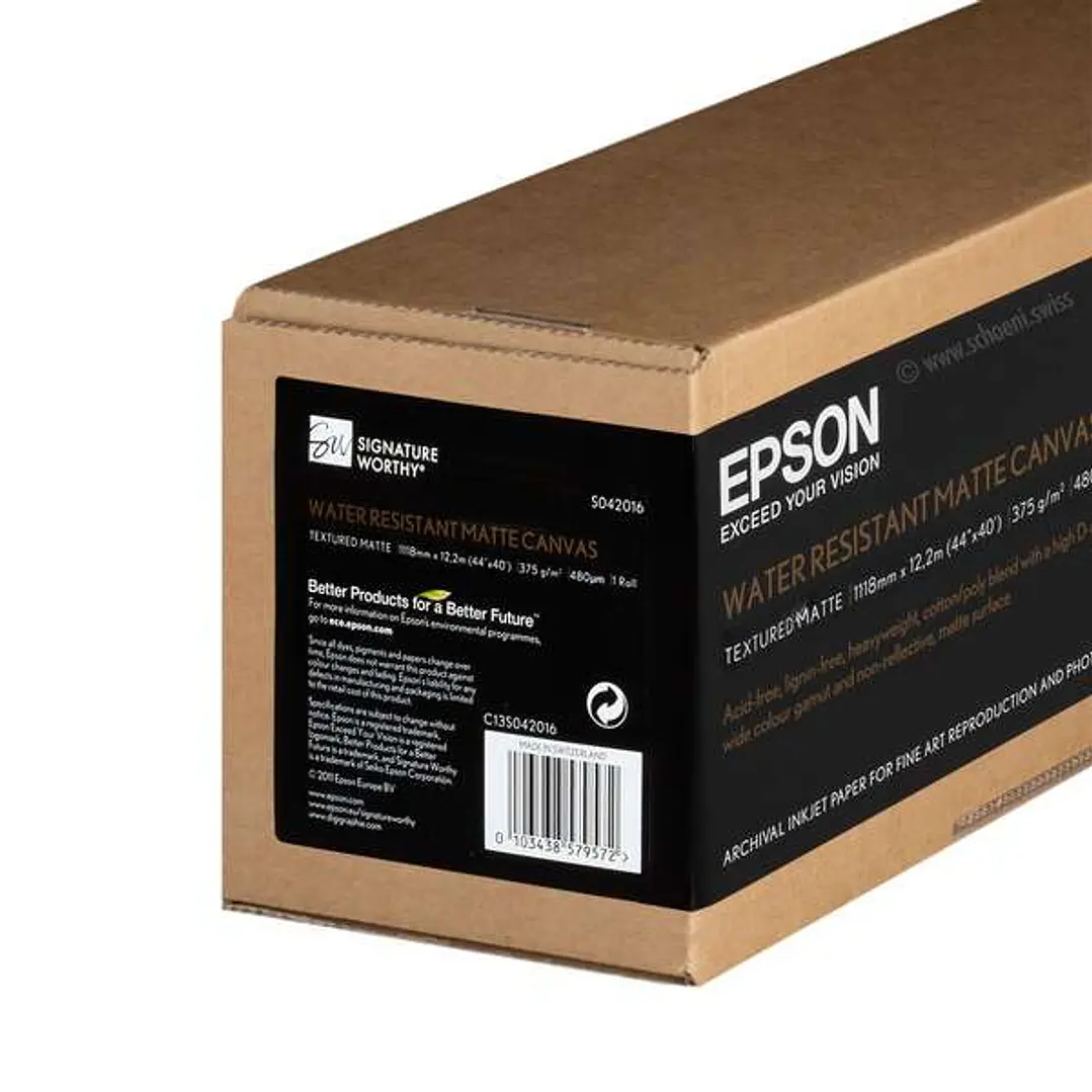 Epson Rollo de Papel WaterResistant Matte Canvas, 44