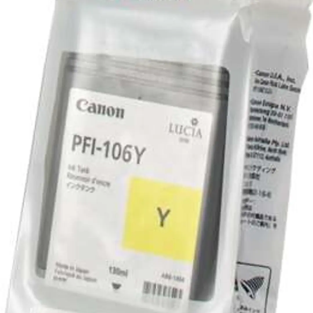 Canon PFI106 Amarillo Cartucho de Tinta Original - PFI106Y/6624B001 1