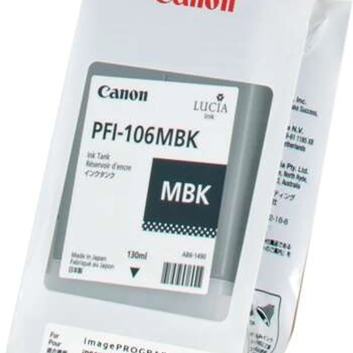 Canon PFI106 Negro Mate Cartucho de Tinta Original - PFI106MBK/6620B001 1