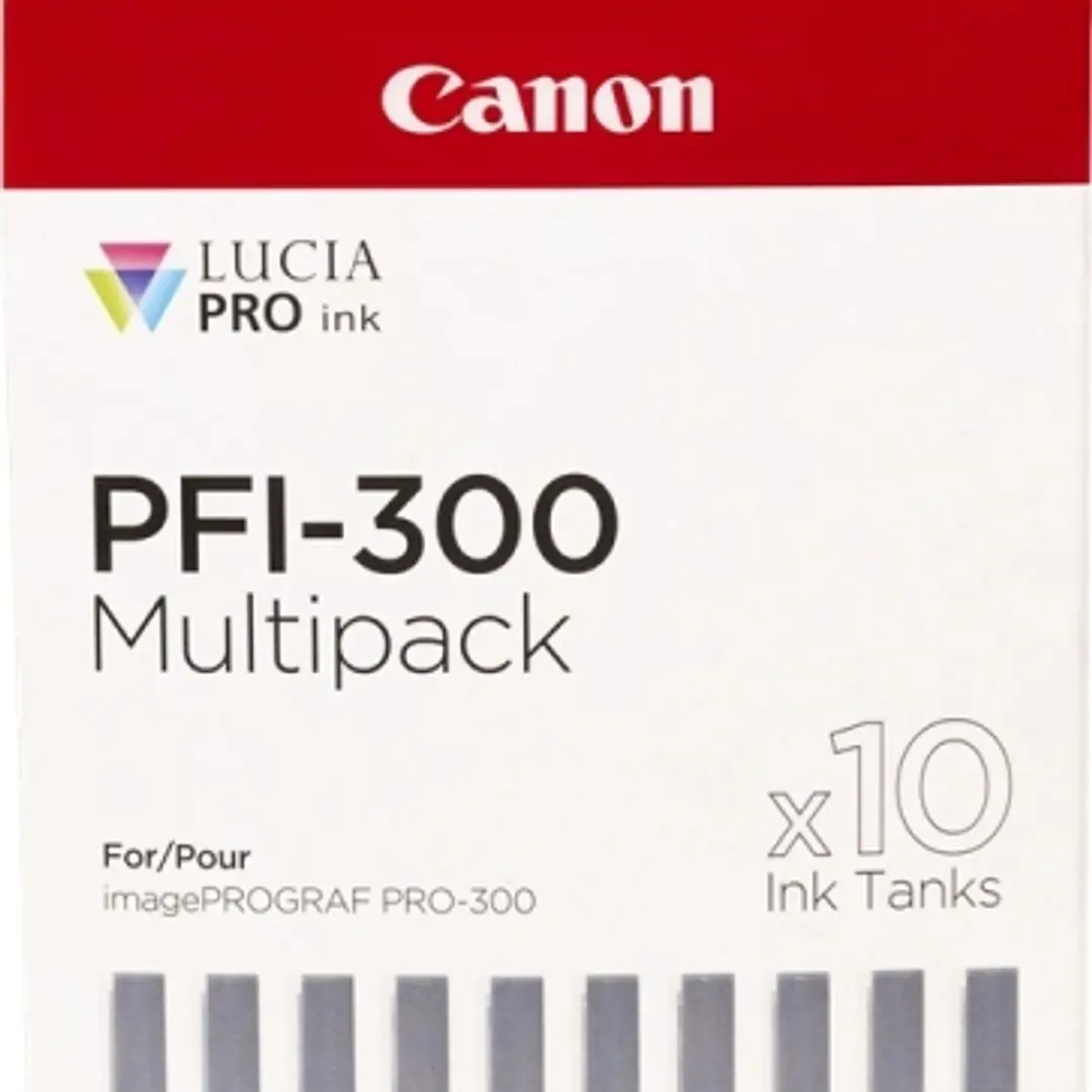 Canon PFI300 Pack de 10 Cartuchos de Tinta Originales - 4192C008 1