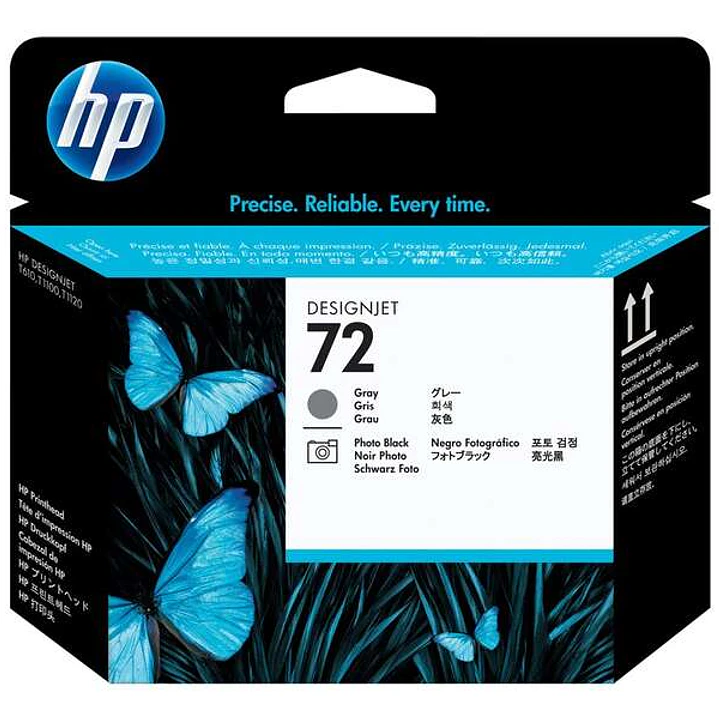 HP 72 Cabezal de Impresion Original - Negro Photo y Gris - C9380A 1