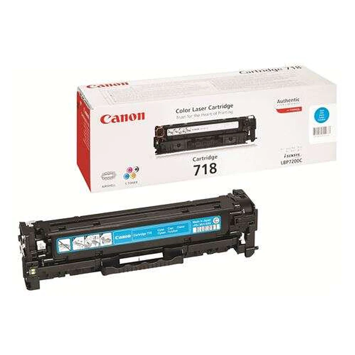 Canon 718 Cyan Cartucho de Toner Original - 2661B002/2661B014 1
