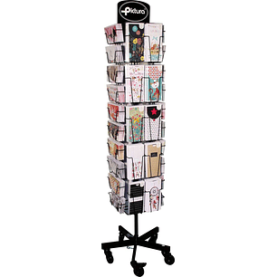 Pictura Expositor Money Card - en mm: 213x96 y 96x213 - Expositor de Tarjetas Coleccion Money Card - 40 Compartimentos - Capacidad para 240 Tarjetas -