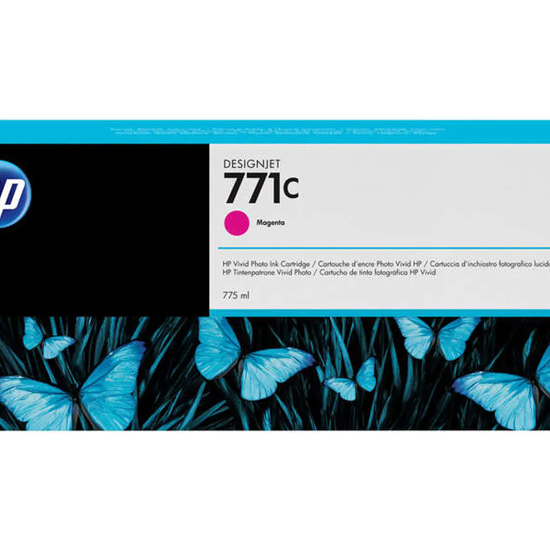 HP 771C Magenta Cartucho de Tinta Original - B6Y09A 1