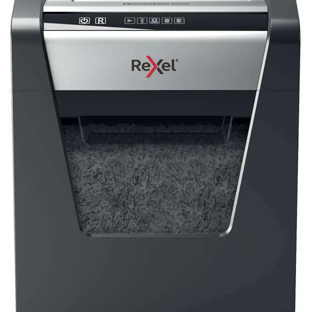 Rexel Momentum M510 Destructora de Papel Manual Microcorte en Particulas P-5 - Destruye hasta 10 Hojas a la Vez - Tecnologia Antiatasco - Papelera de  1