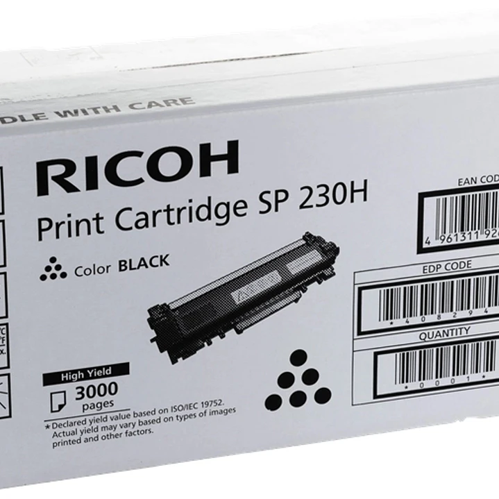 Ricoh SP230 Negro Cartucho de Toner Original - 408294/SP 230H 1