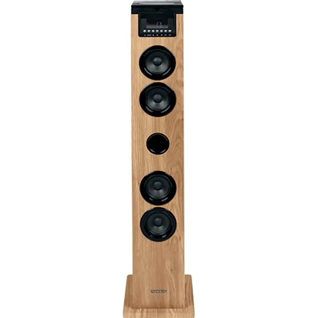 Thomson Cosy DS122CD Torre de Sonido 60W Bluetooth 5.0 - Reproductor de CD - Entrada AUX 3,5mm, USB y Lector de Tarjetas SD/MMC - Mando a Distancia -  1