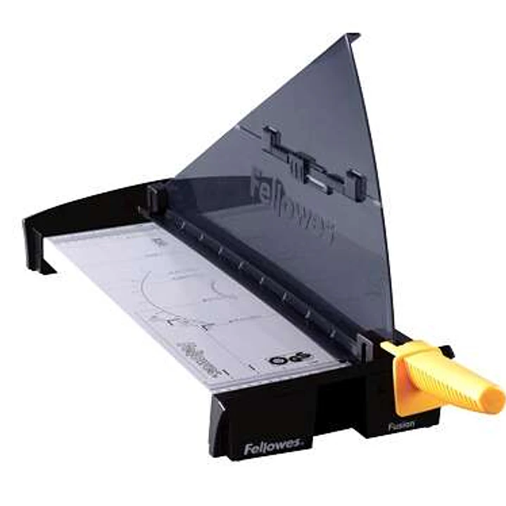 Fellowes Fusion A3 Guillotina hasta formato A3 - Capacidad hasta 10 Hojas - Longitud de Corte 460mm - Cuchilla de Acero Inoxidable - Guias de Corte y  1
