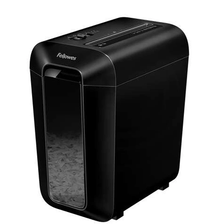 Fellowes LX65 Destructora de Papel Manual Corte en Particulas P-4 - Destruye hasta 10 Hojas - Papelera de 22L - Color Negro 1
