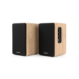 Thomson Sistema de Altavoces de Estanteria - Potencia Musical 150W - Bluetooth - Entrada Optica, USB, RCA - Mando a Distancia - Acabado Madera y Negro