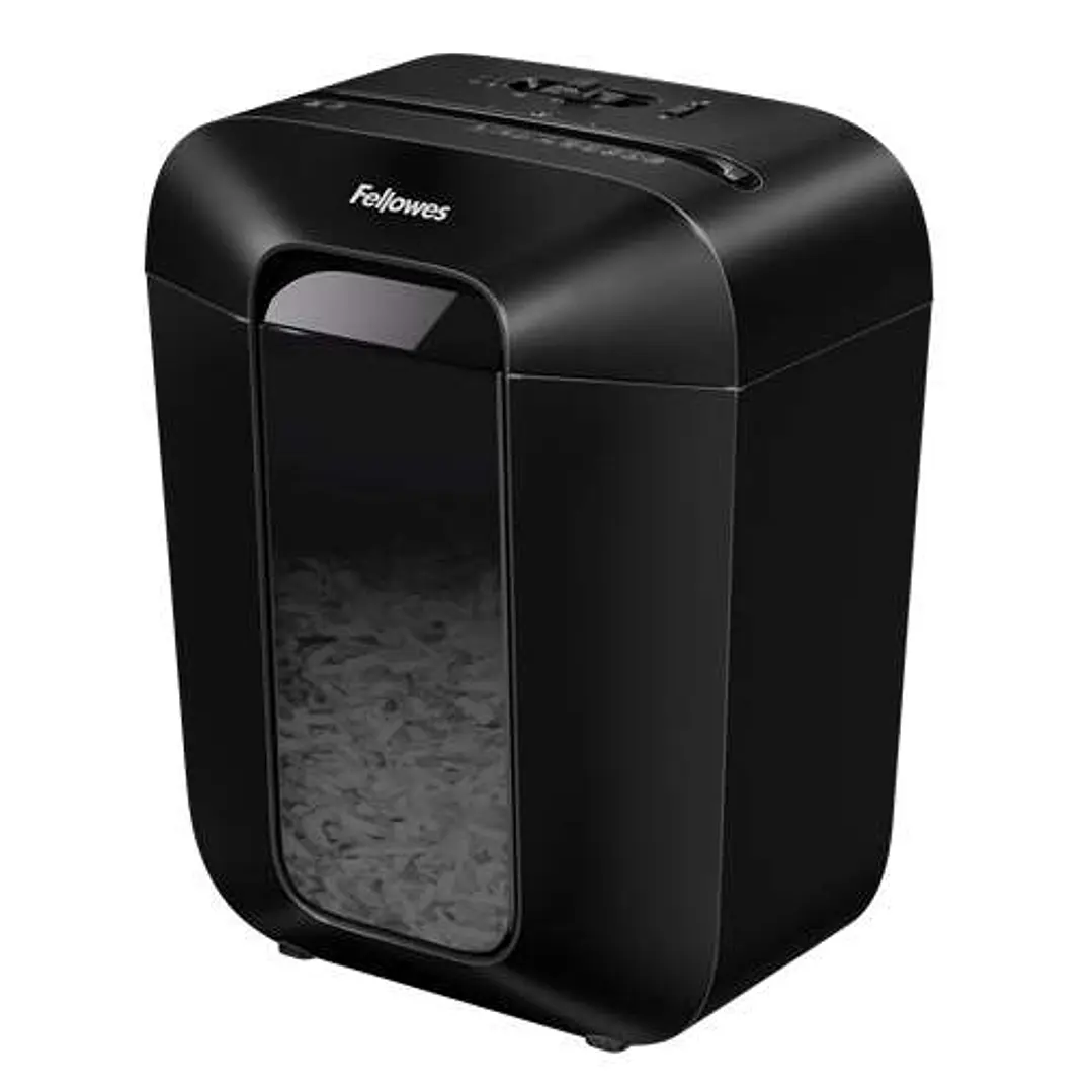 Fellowes LX45 Destructora de Papel Manual Corte en Particulas P-4 - Destruye hasta 8 Hojas - Papelera de 17L - Color Negro 1