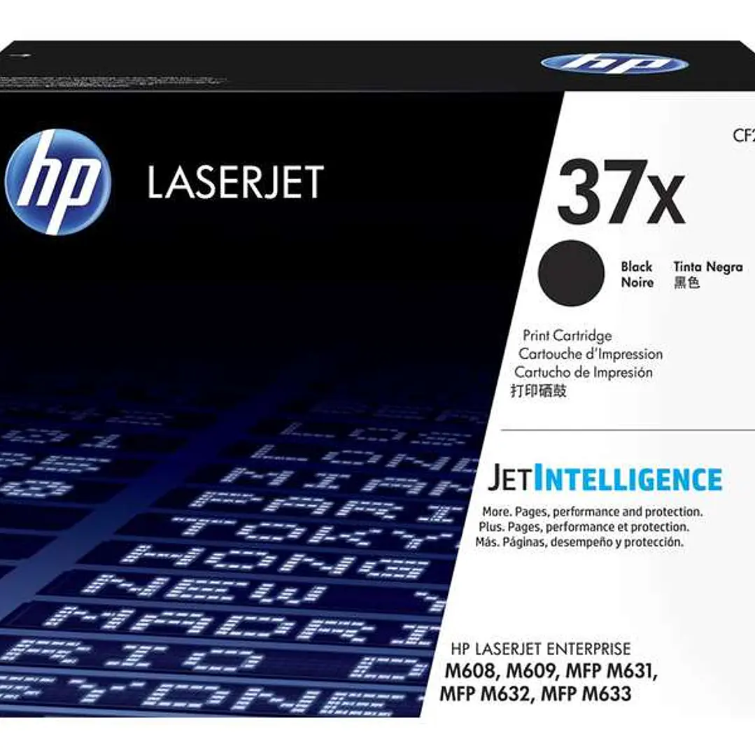 HP CF237X Negro Cartucho de Toner Original - 37X 1