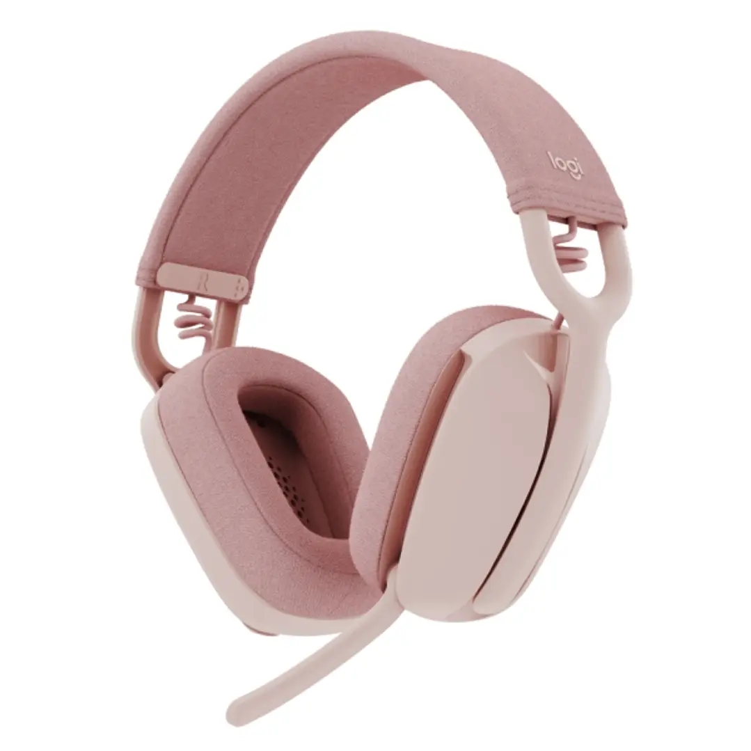 Logitech Zone Vibe 100 Auriculares Inalambricos - Bluetooth 5.2 - Alcance 30 metros - 2 Microfonos - Color Rosado 1