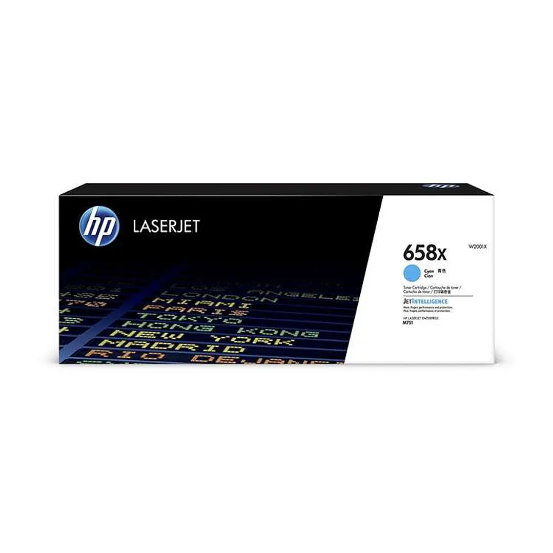 HP W2001X Cyan Cartucho de Toner Original - 658X 1