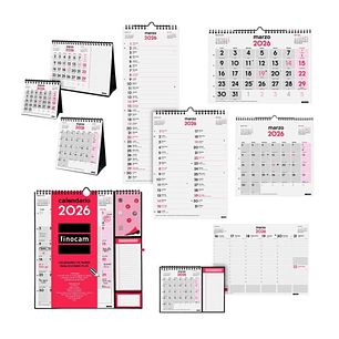 Finocam Pack de 70 Calendarios Neutros Surtidos - Anual 2026 - Color Surtidos