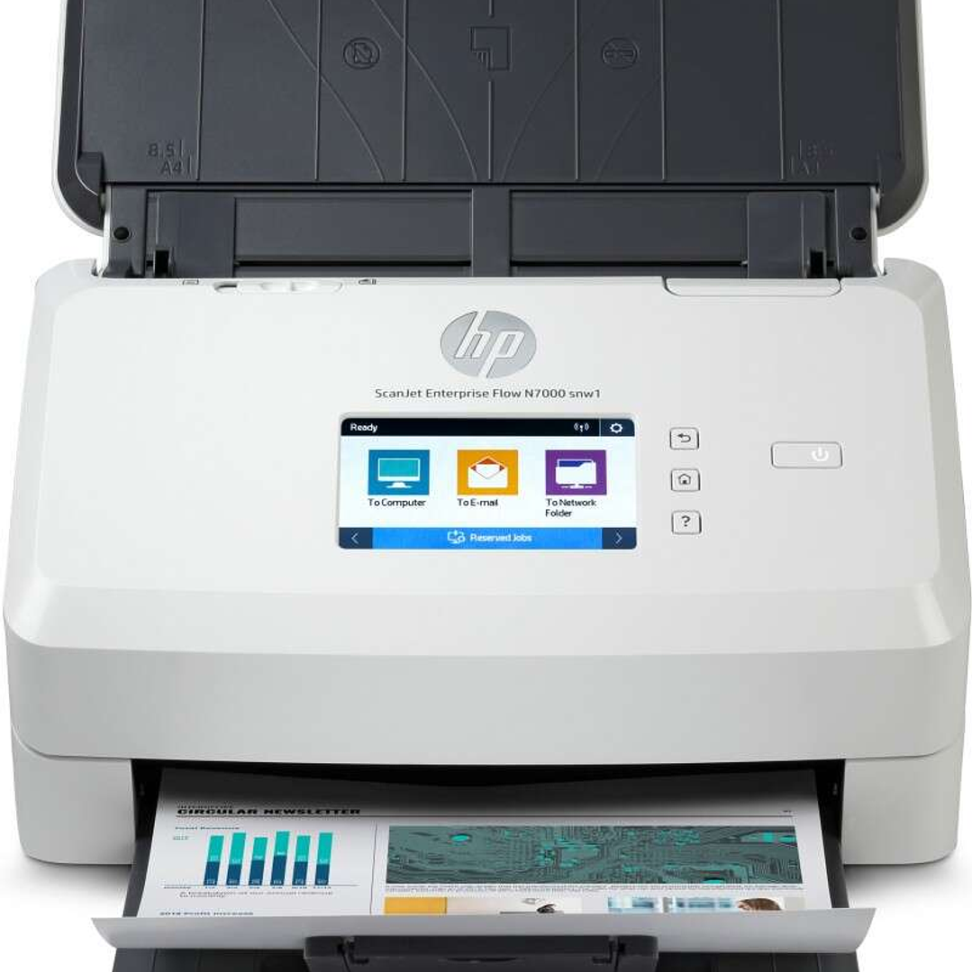 HP ScanJet Enterprise Flow 7000 snw1 Escaner Documental WiFi - Hasta 75ppm - Alimentador Automatico - Doble Cara 1