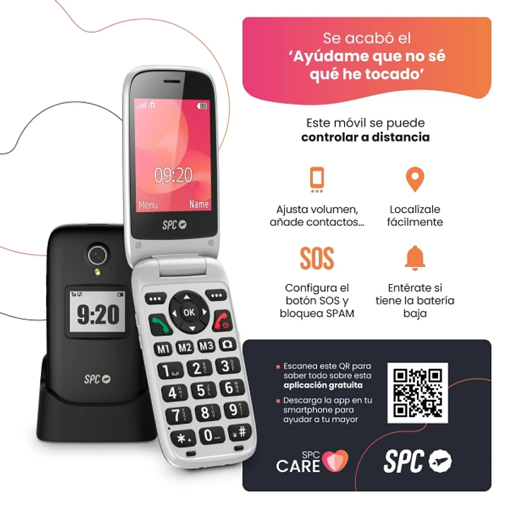 SPC Polaris Telefono Movil 4G con Pantallas Principal 2.8