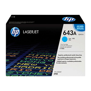 HP Q5951A Cyan Cartucho de Toner Original - 643A