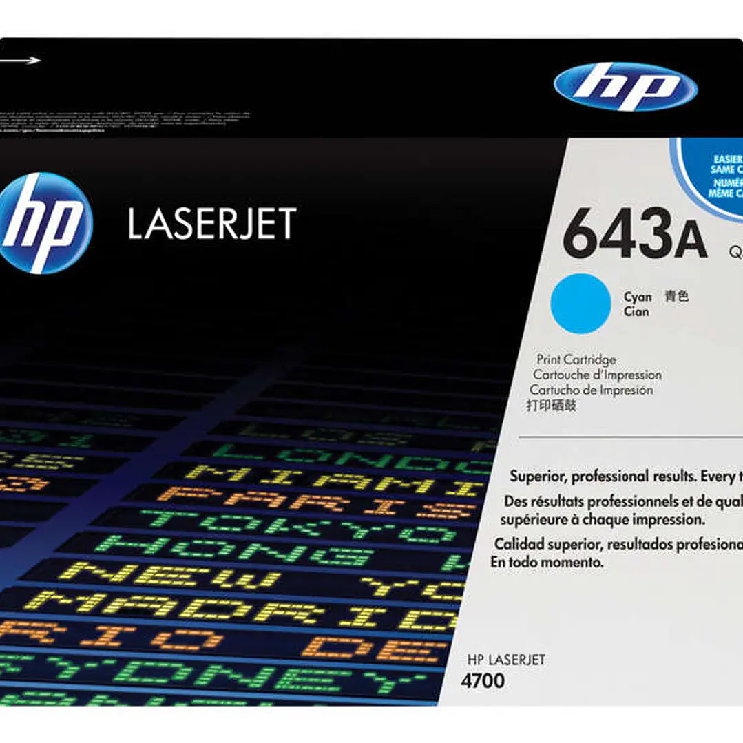 HP Q5951A Cyan Cartucho de Toner Original - 643A 1